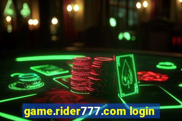 game.rider777.com login